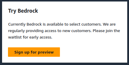 Amazon Bedrock Preview